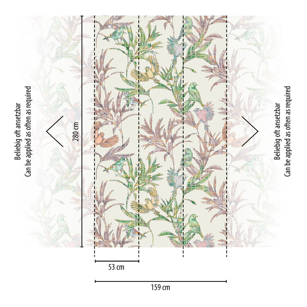 Hochwertige  Tapete aus der Kollektion THE WALL III in Bunt