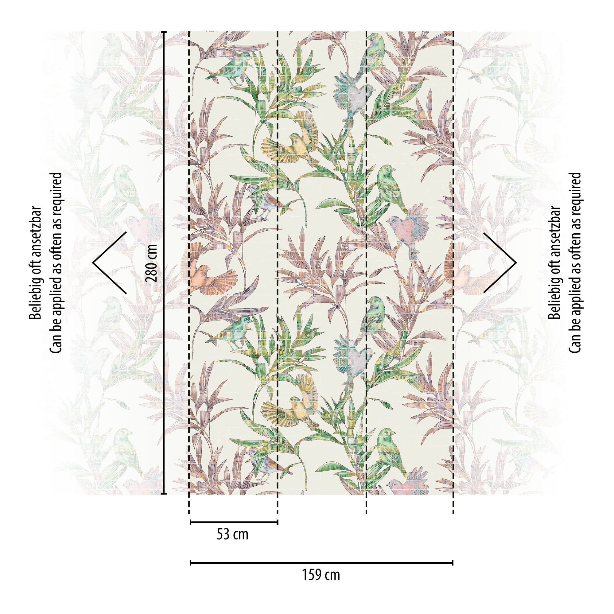 Hochwertige  Tapete aus der Kollektion THE WALL III in Bunt