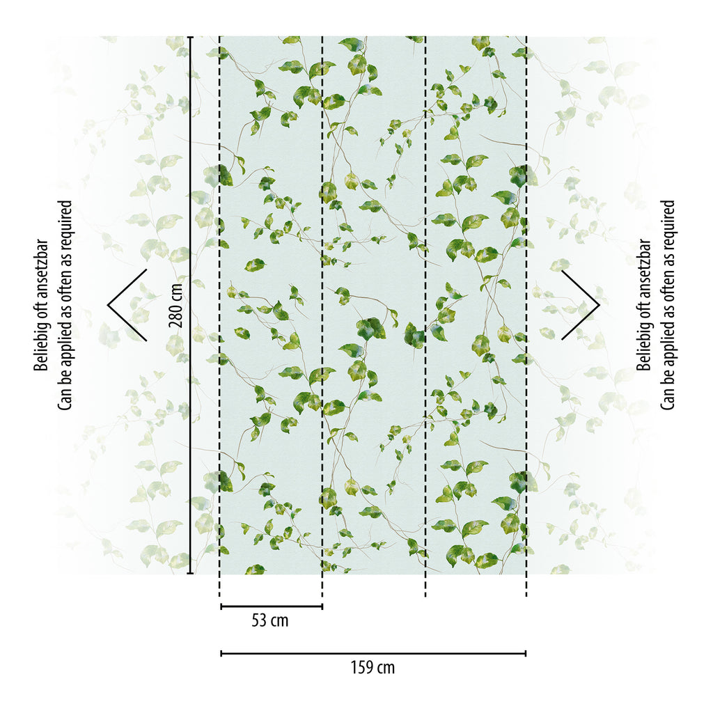 Hochwertige  Tapete aus der Kollektion THE WALL III in Grün