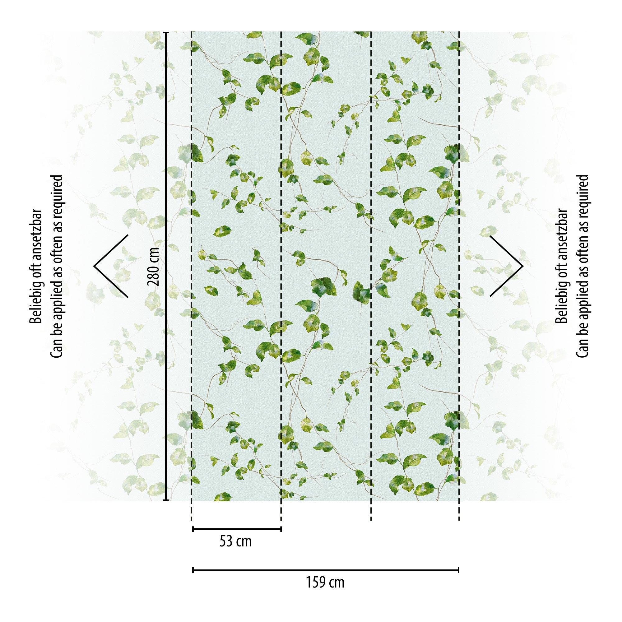 Hochwertige  Tapete aus der Kollektion THE WALL III in Grün
