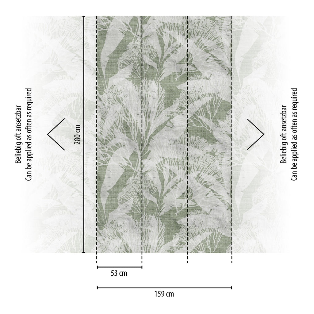 Hochwertige  Tapete aus der Kollektion THE WALL III in Grün