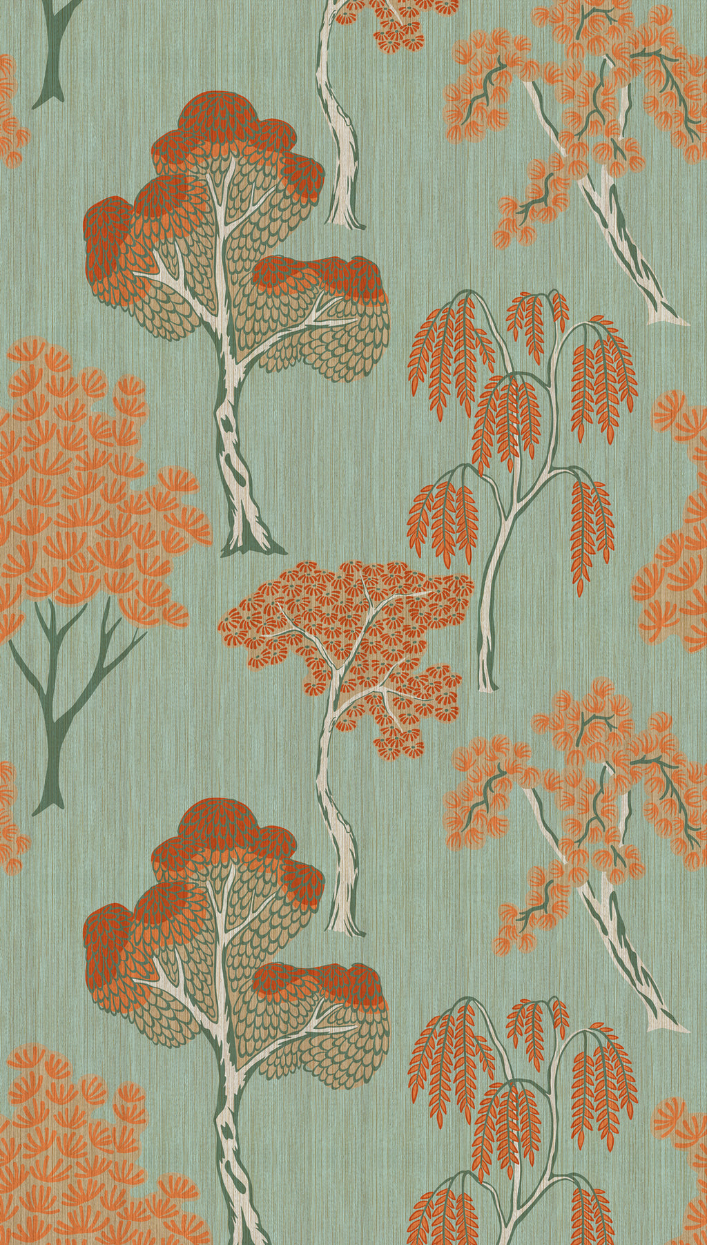 Hochwertige  Tapete aus der Kollektion THE WALL III in Orange