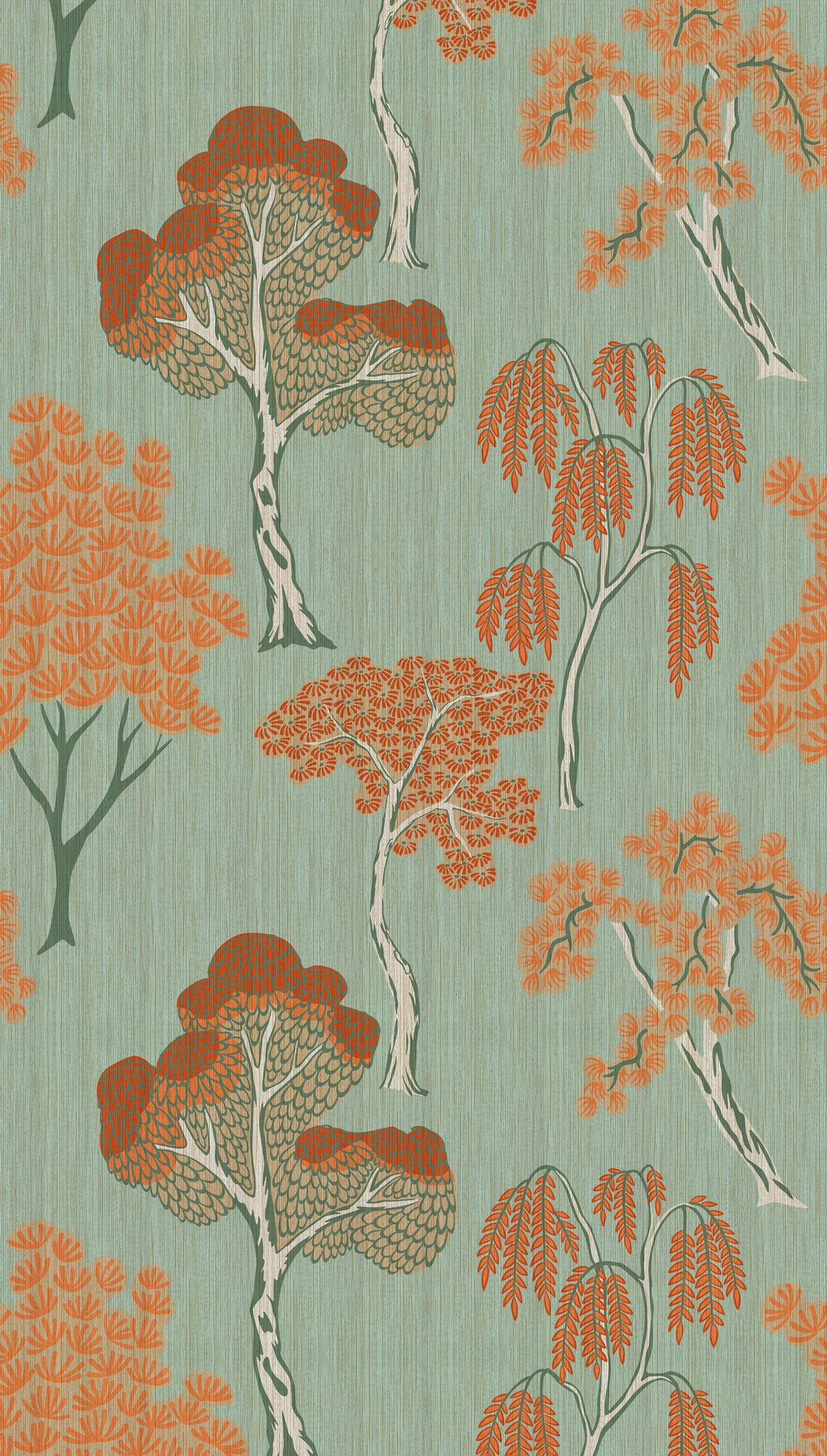 Hochwertige  Tapete aus der Kollektion THE WALL III in Orange