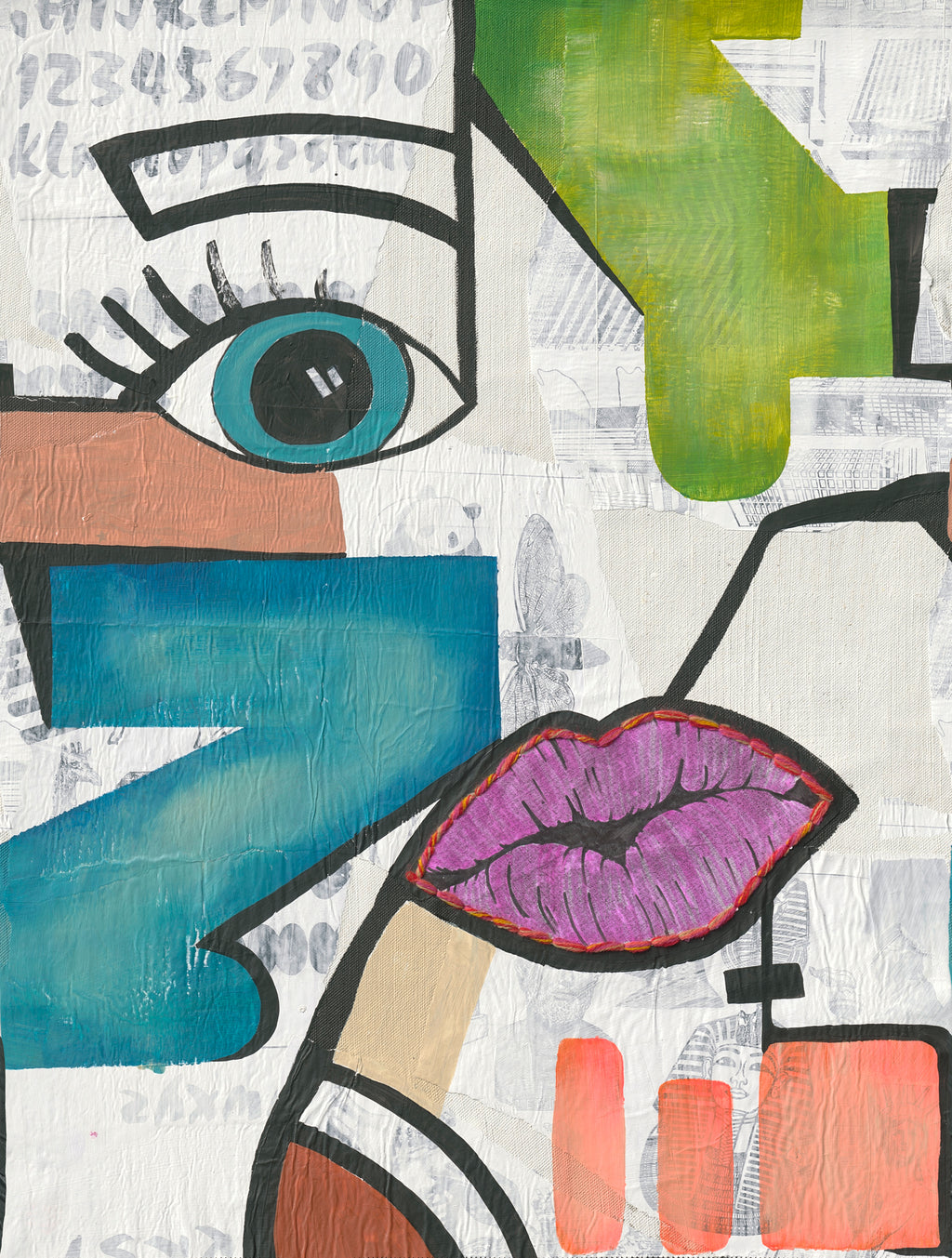 Hochwertige  Tapete aus der Kollektion THE WALL III in Bunt