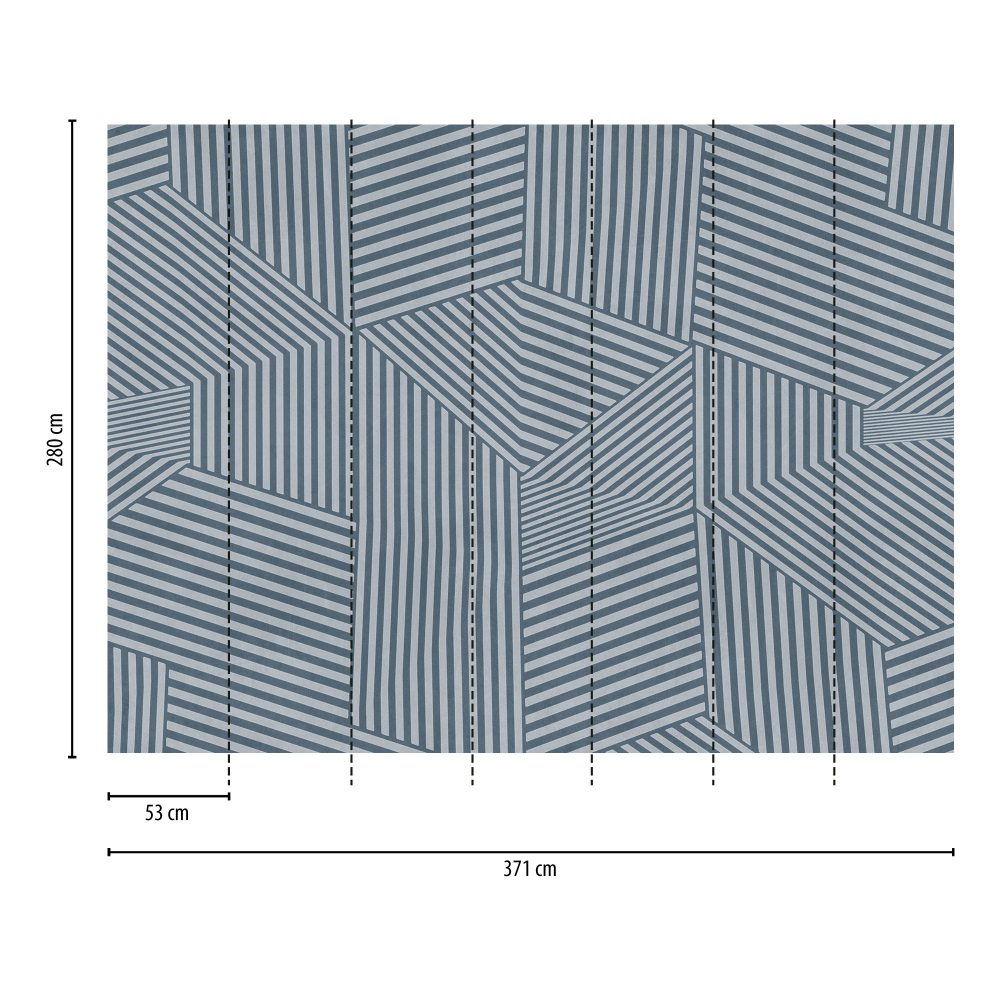 Hochwertige  Tapete aus der Kollektion THE WALL III in Blau