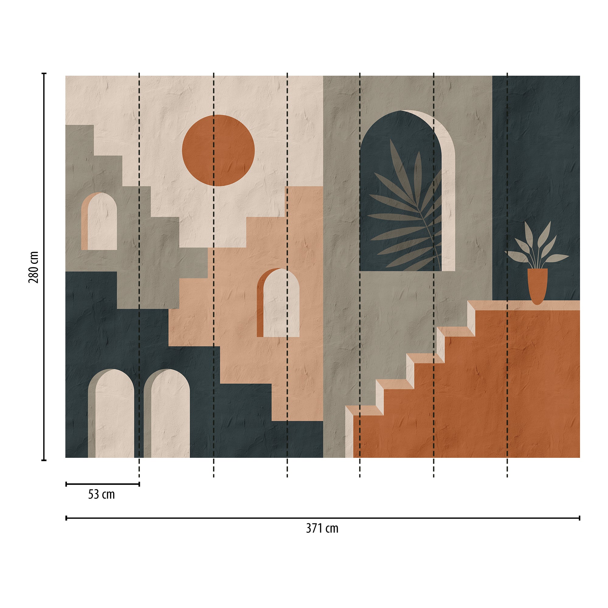 High-quality wallpaper from THE WALL III collection in green 