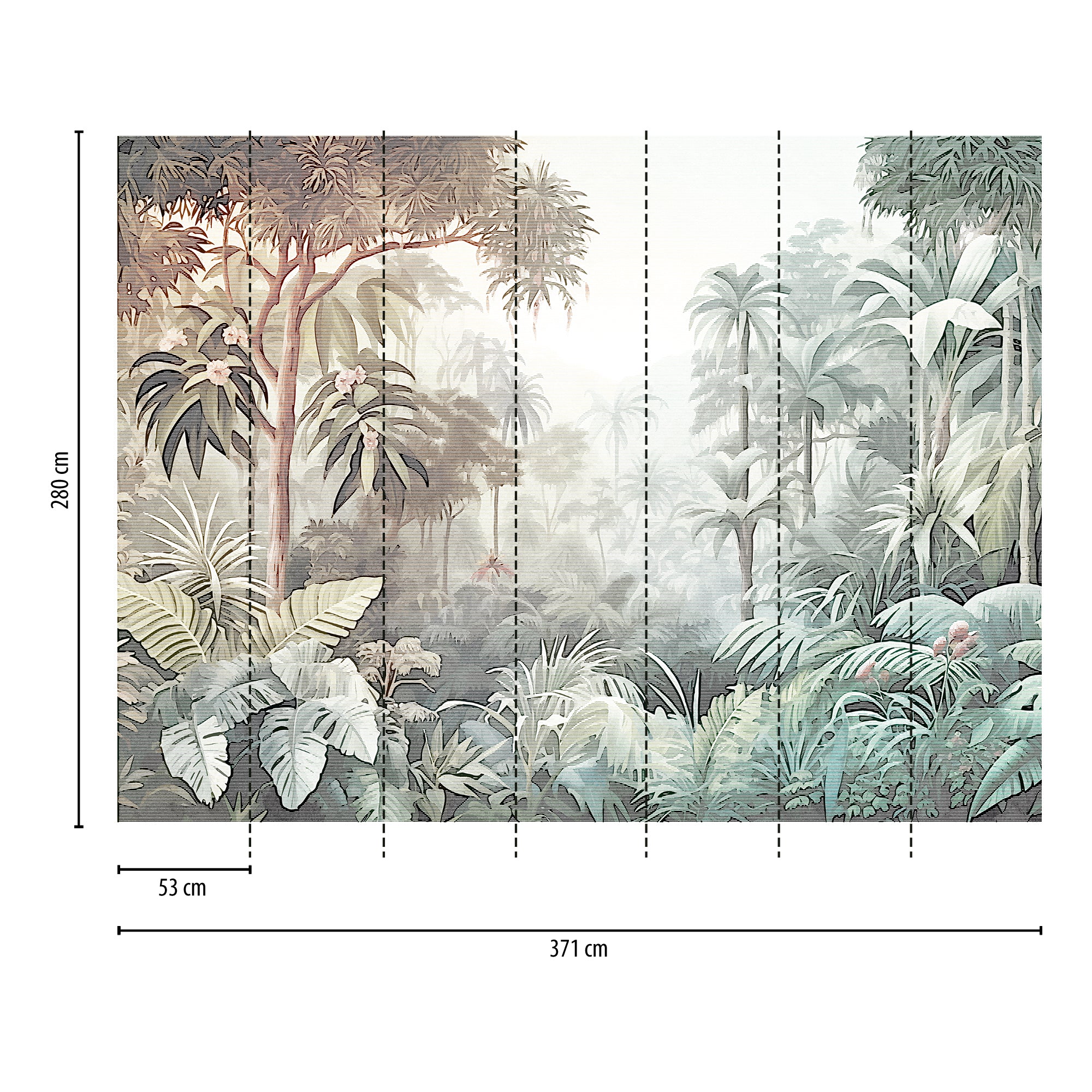 Hochwertige  Tapete aus der Kollektion THE WALL III in Bunt