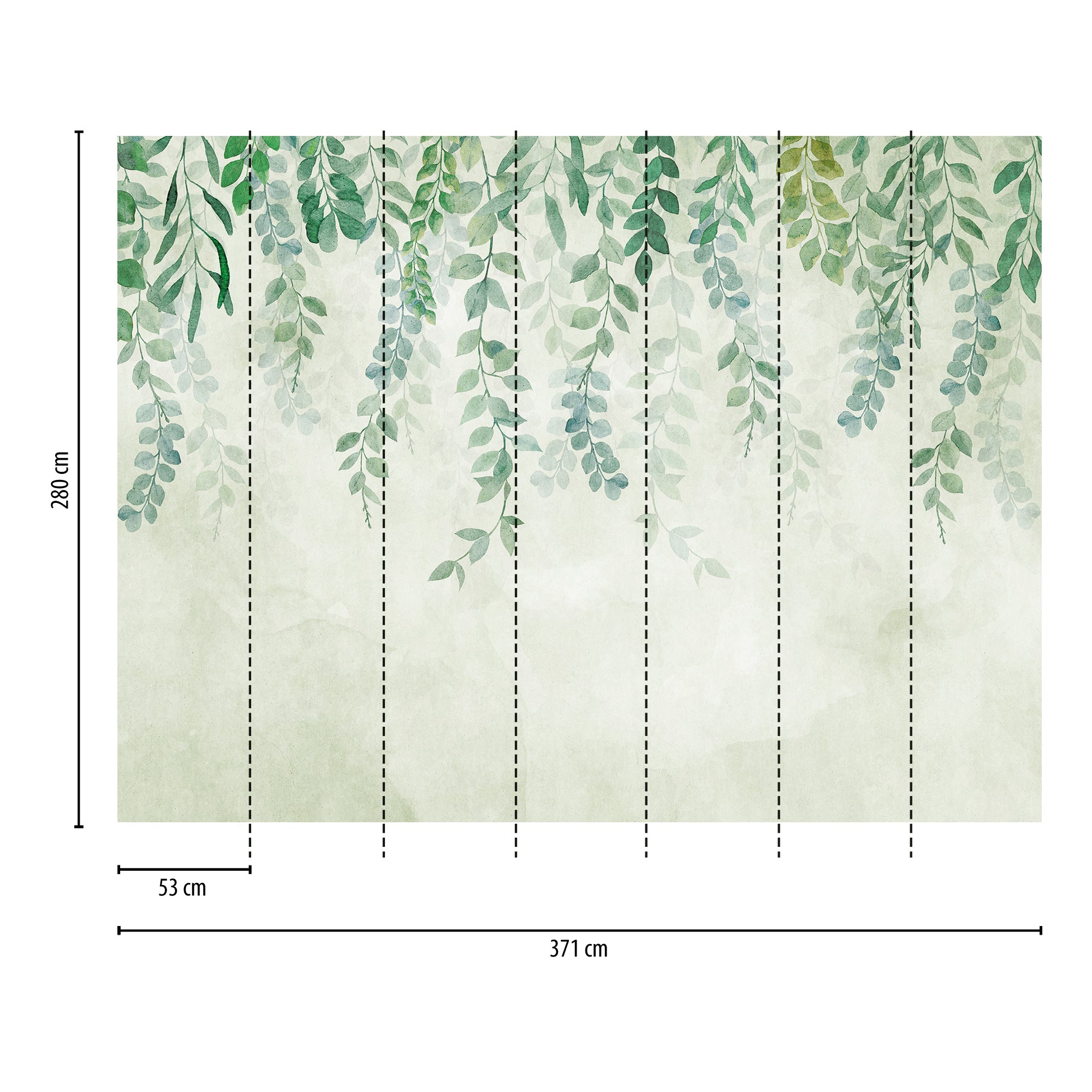 High-quality wallpaper from THE WALL III collection in green 