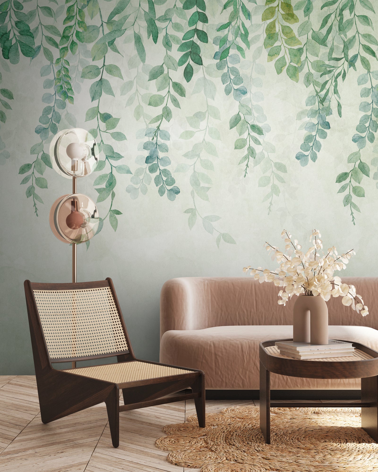 High-quality wallpaper from THE WALL III collection in green 