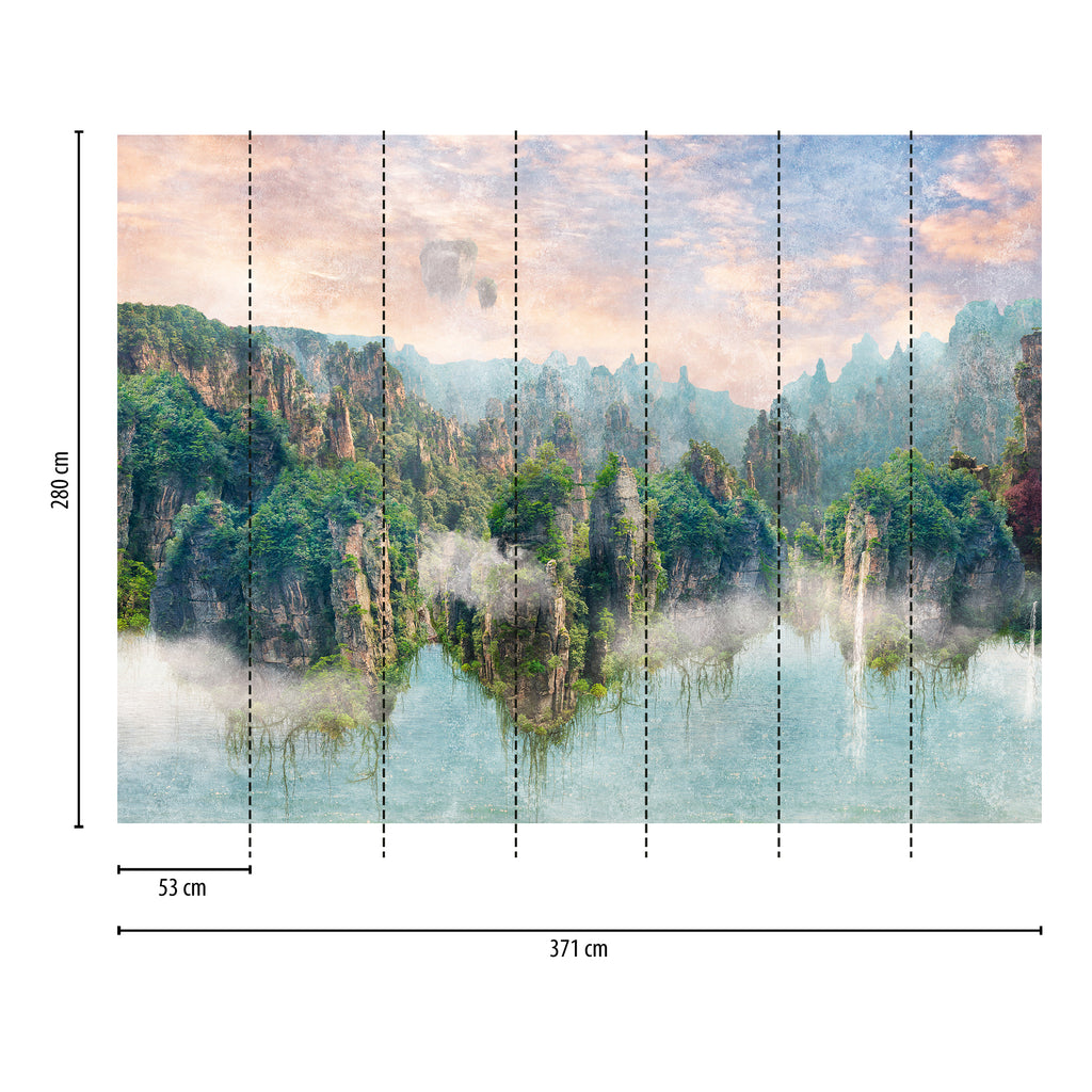 Hochwertige  Tapete aus der Kollektion THE WALL III in Bunt
