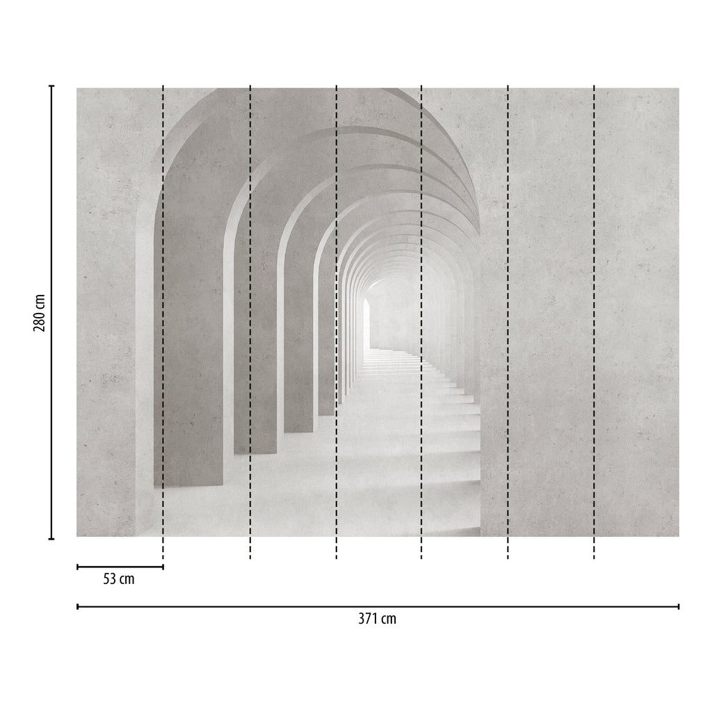 Hochwertige  Tapete aus der Kollektion THE WALL III in Grau
