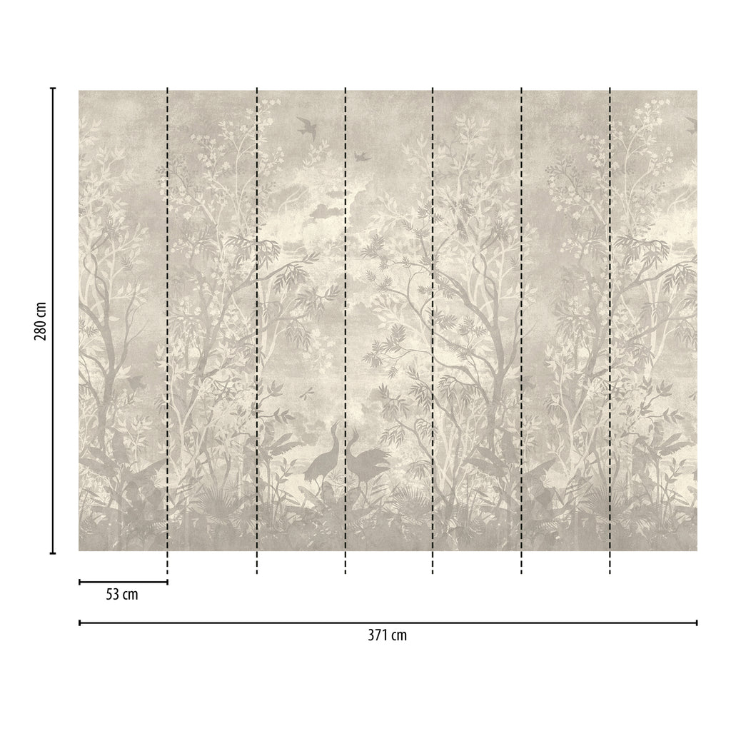 Hochwertige  Tapete aus der Kollektion THE WALL III in Beige