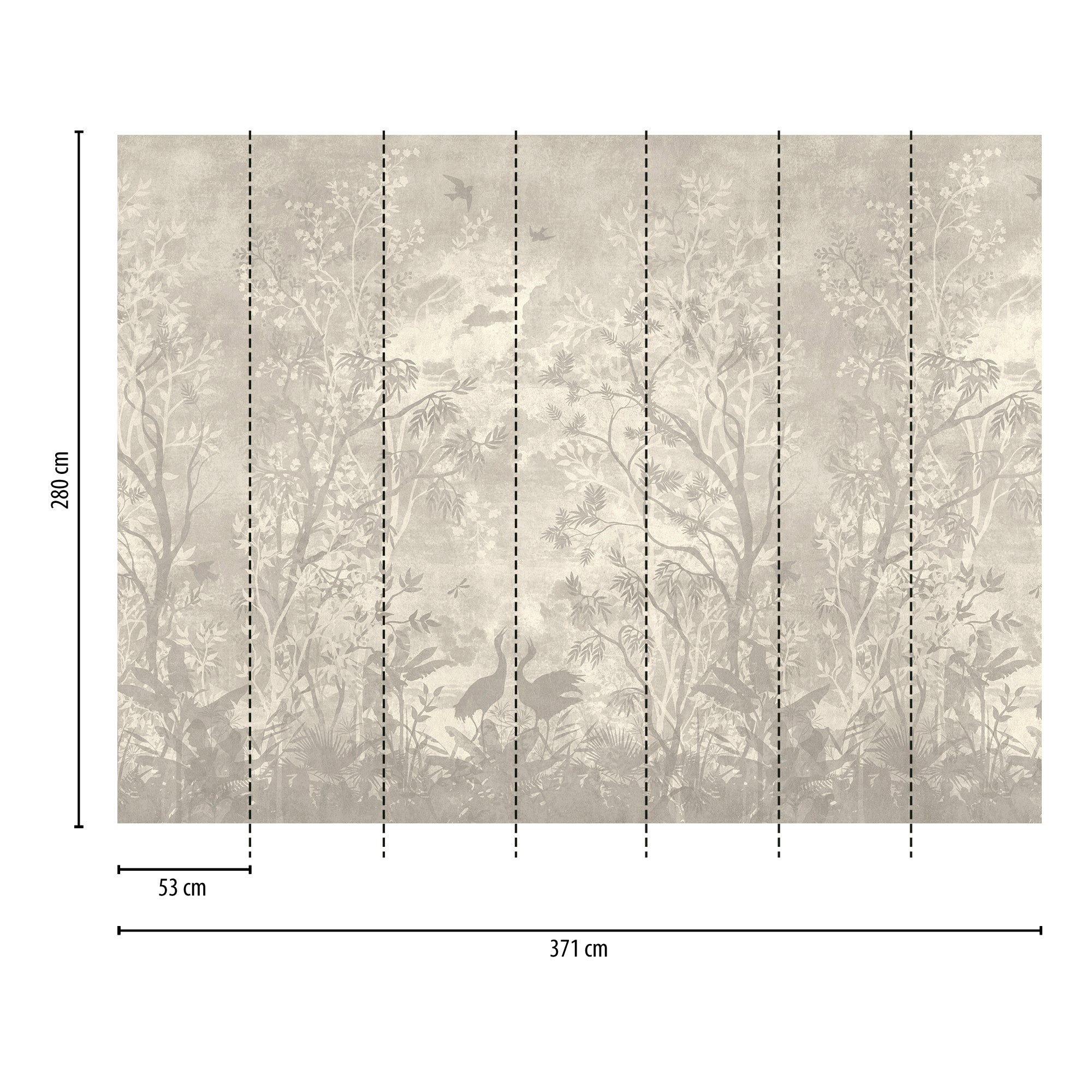 Hochwertige  Tapete aus der Kollektion THE WALL III in Beige