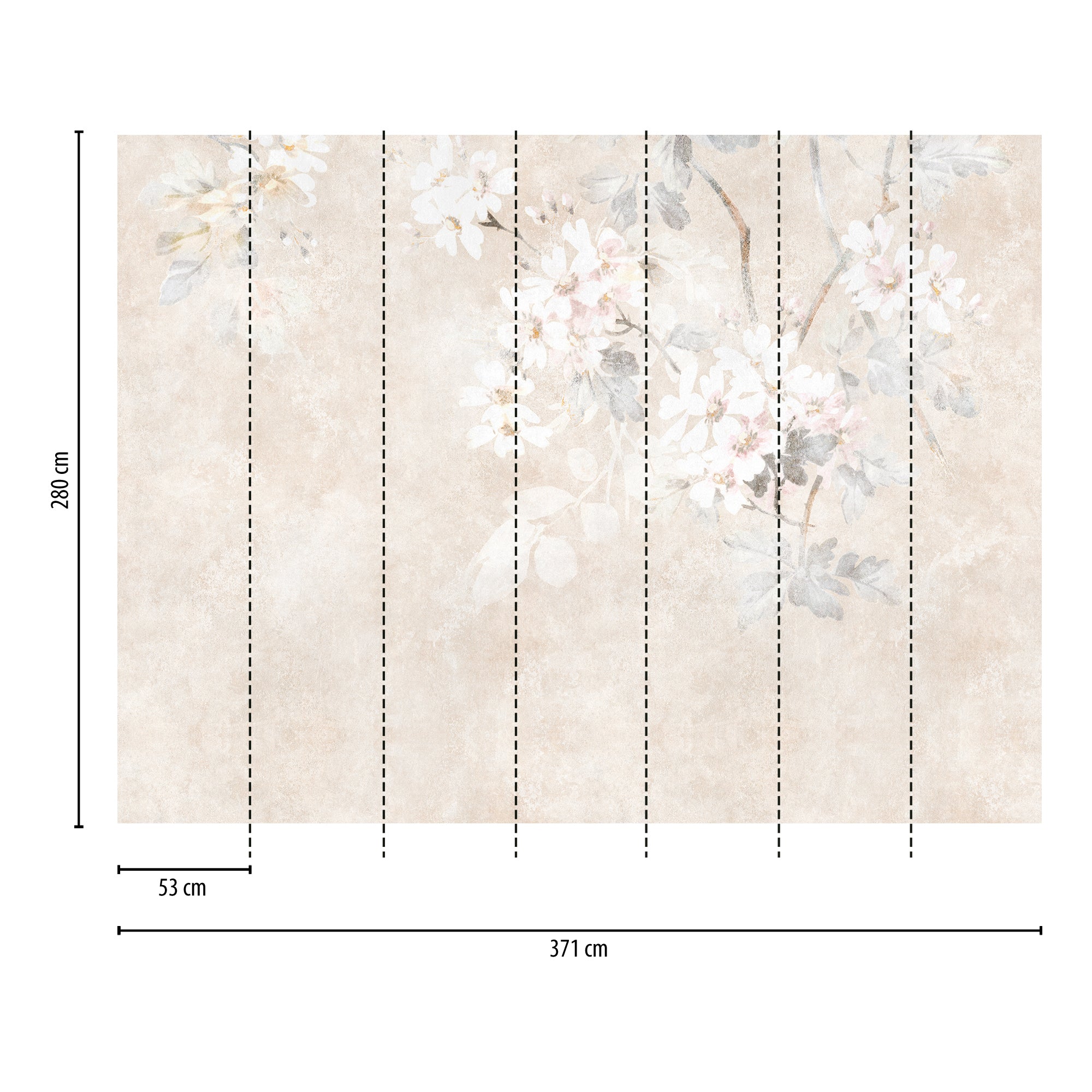 Hochwertige  Tapete aus der Kollektion THE WALL III in Beige