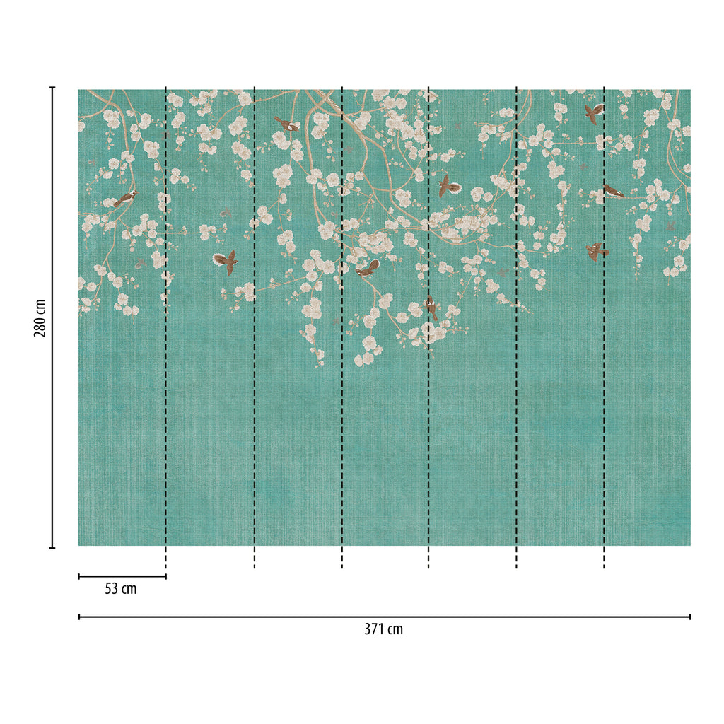 High-quality wallpaper from THE WALL III collection in blue 