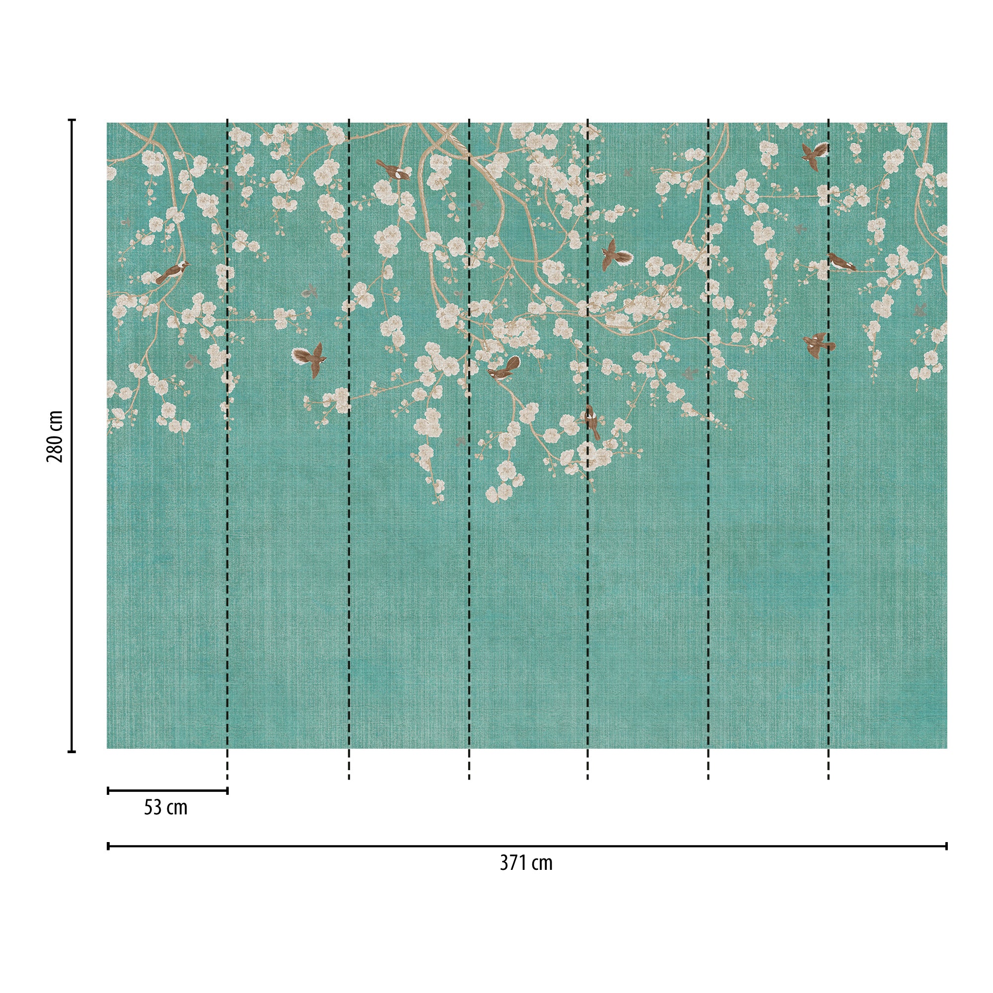 High-quality wallpaper from THE WALL III collection in blue 