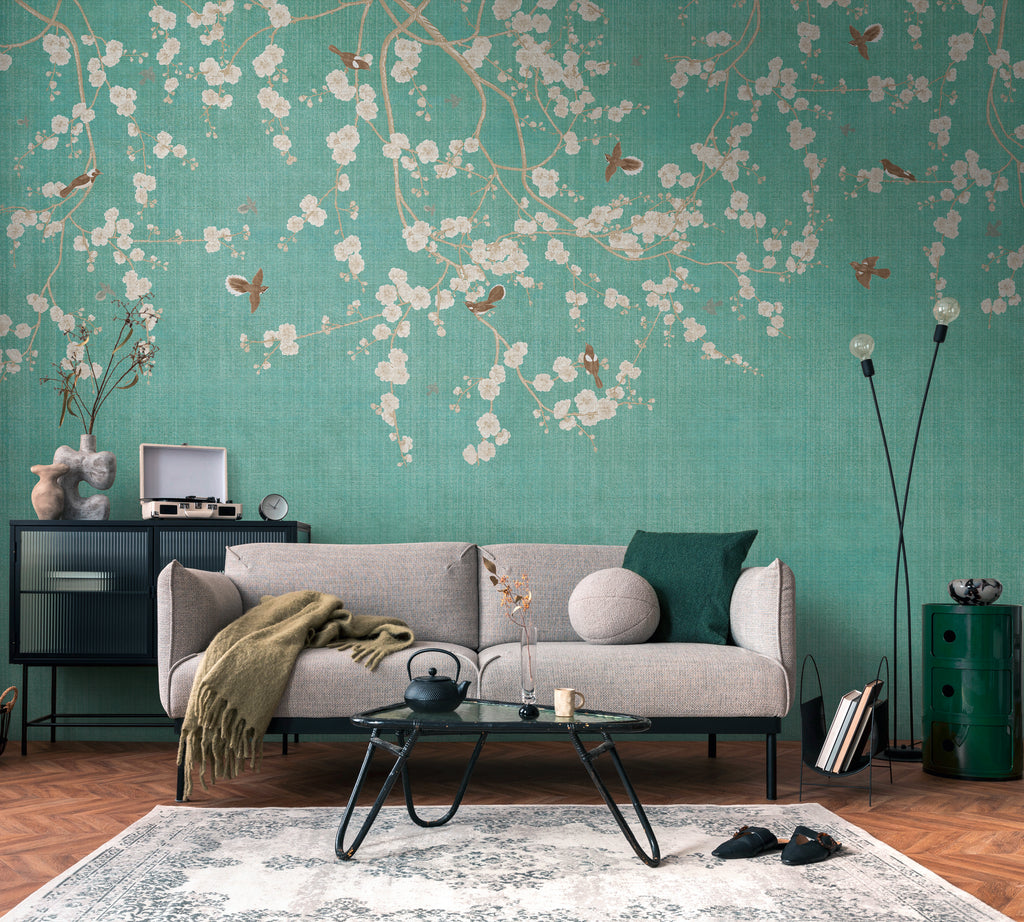 High-quality wallpaper from THE WALL III collection in blue 