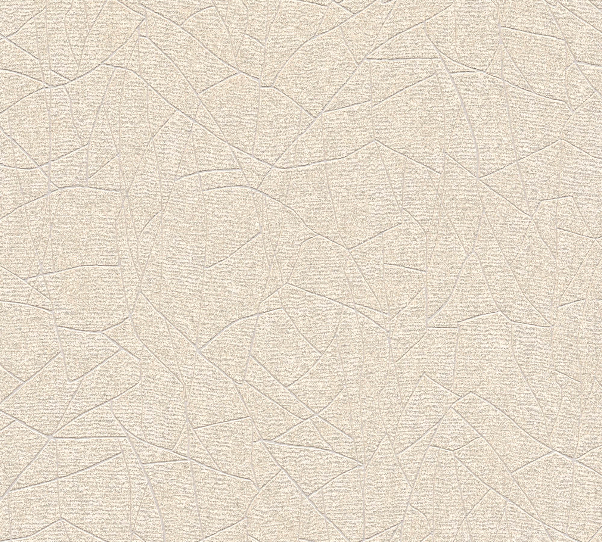 High-Quality Non-Woven Wallpaper Beige Graphic