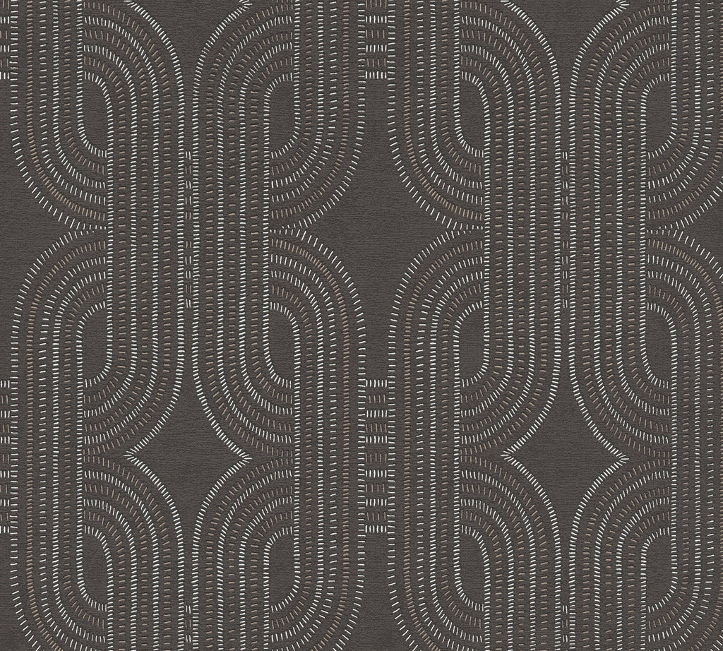 High-Quality Non-Woven Wallpaper Black Graphic