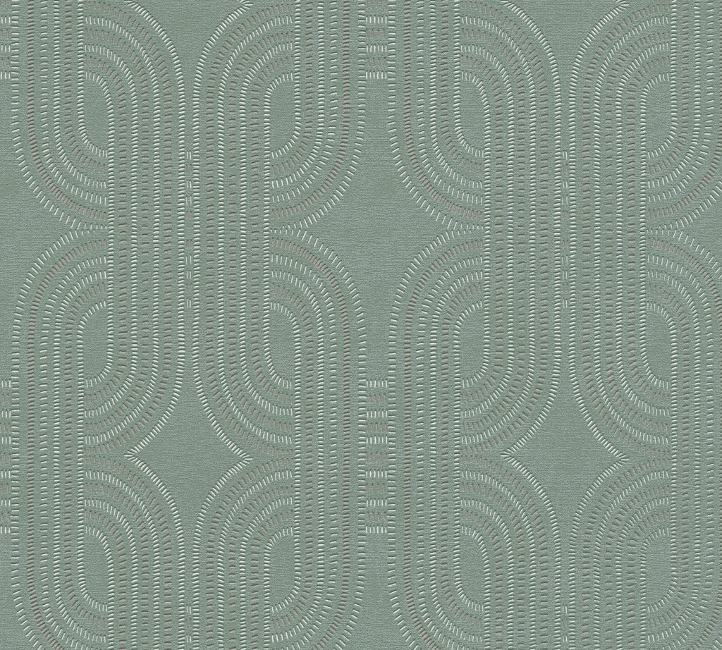Hochwertige Vliestapete Blau Grafik
