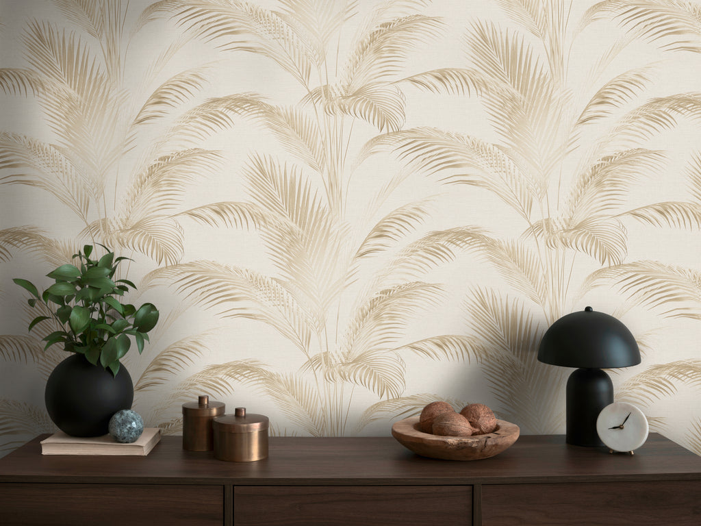 High-Quality Non-Woven Wallpaper Cream Floral