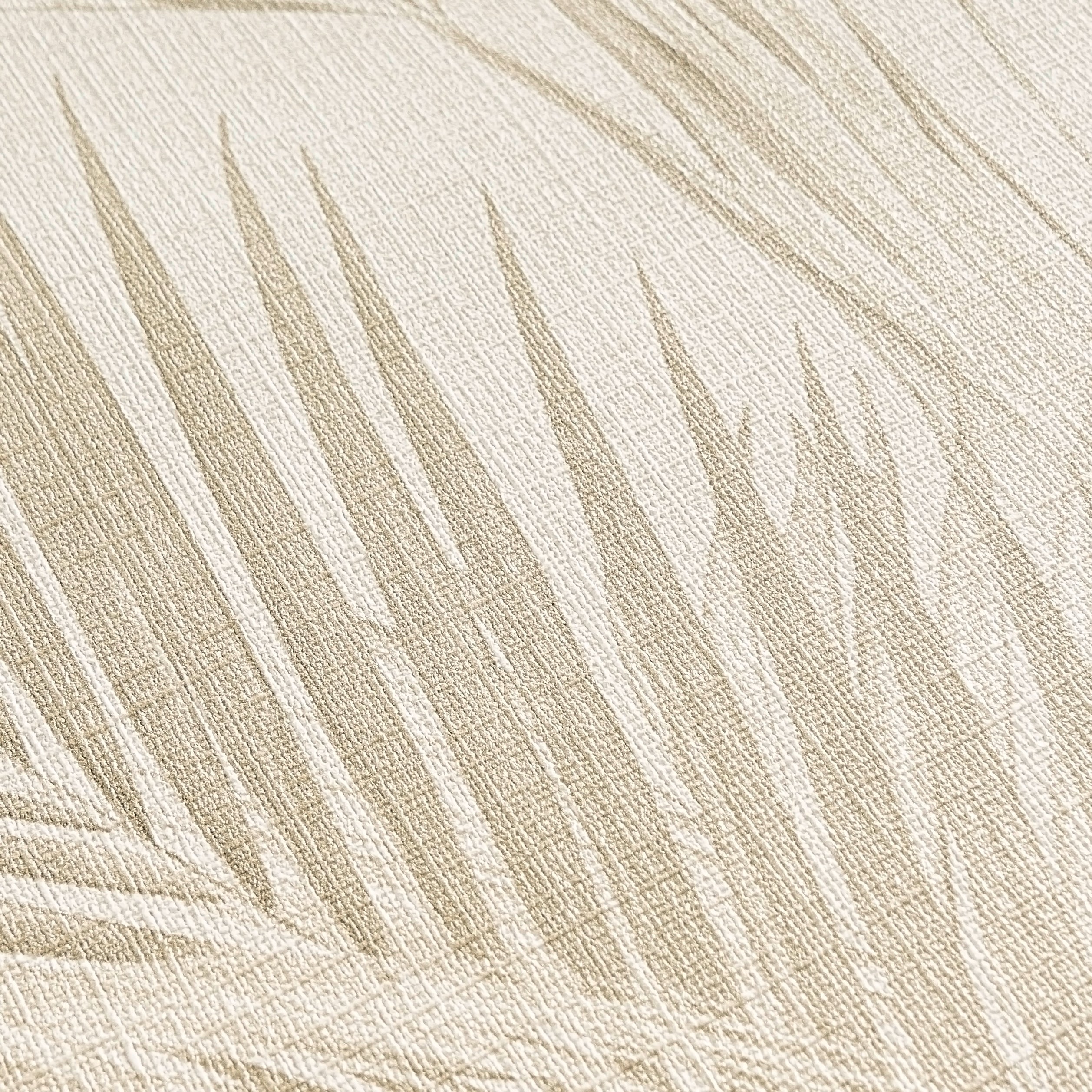 High-Quality Non-Woven Wallpaper Cream Floral