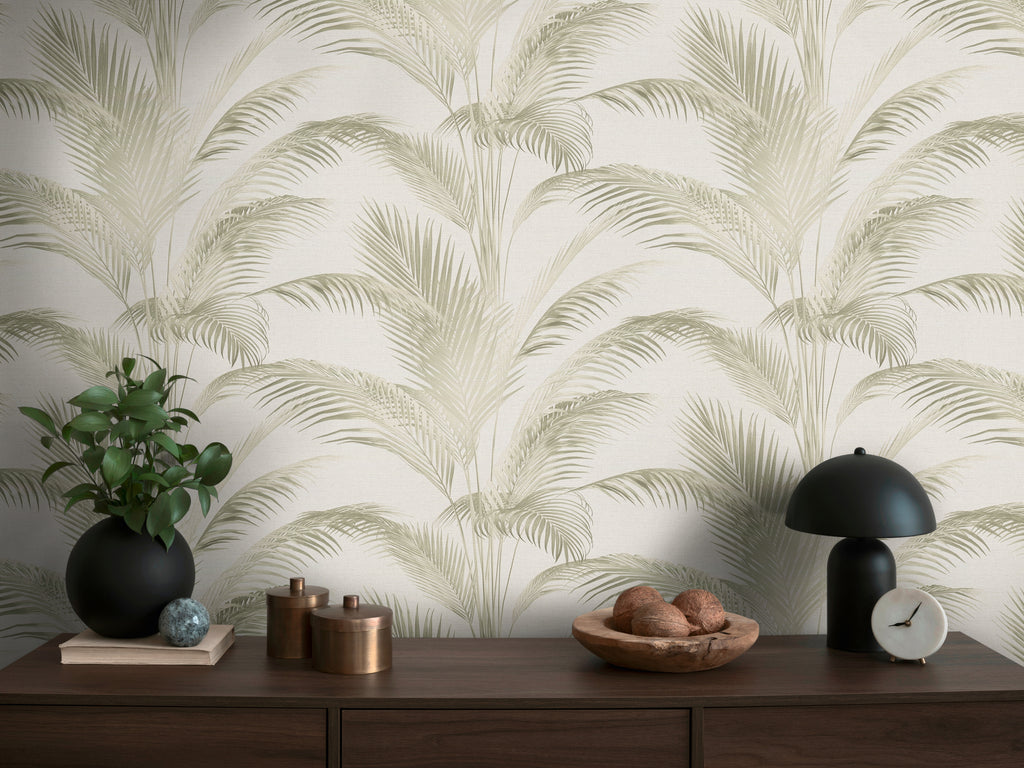 High-Quality Non-Woven Wallpaper Cream Floral