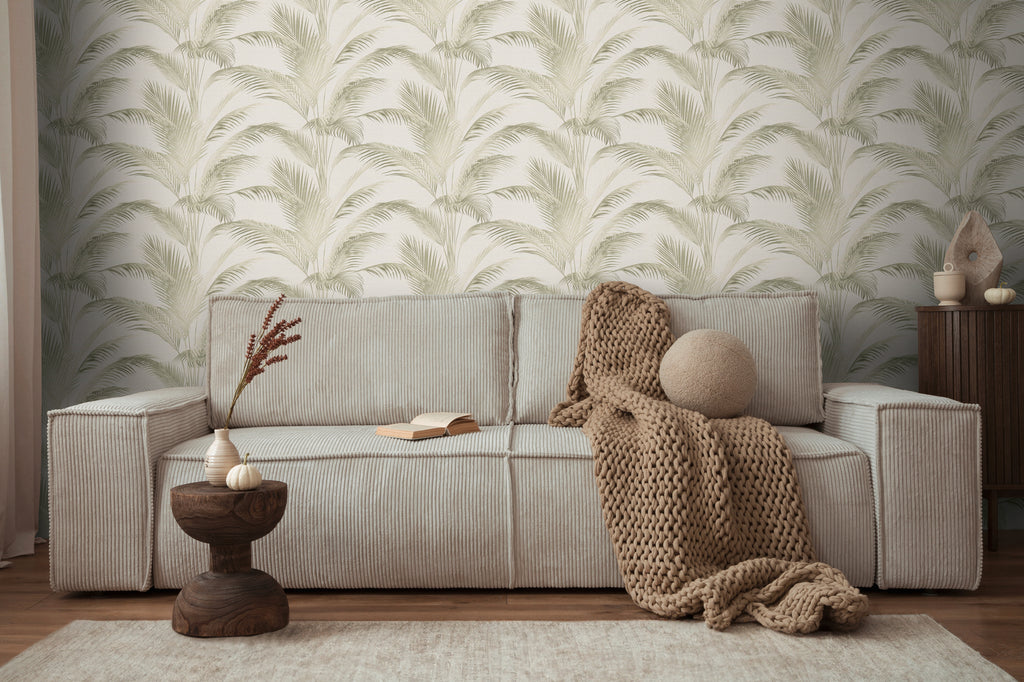 High-Quality Non-Woven Wallpaper Cream Floral