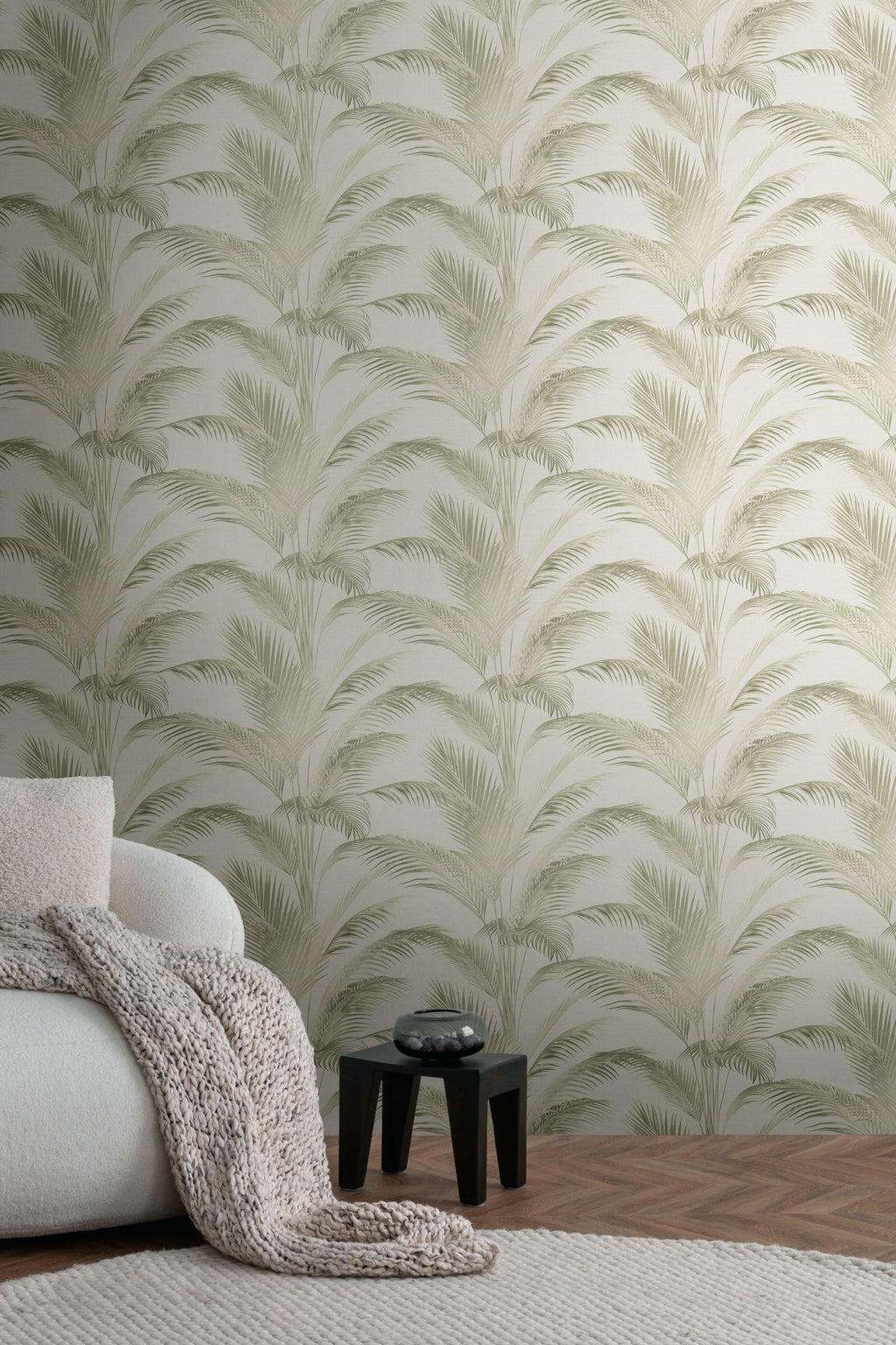 High-Quality Non-Woven Wallpaper Cream Floral