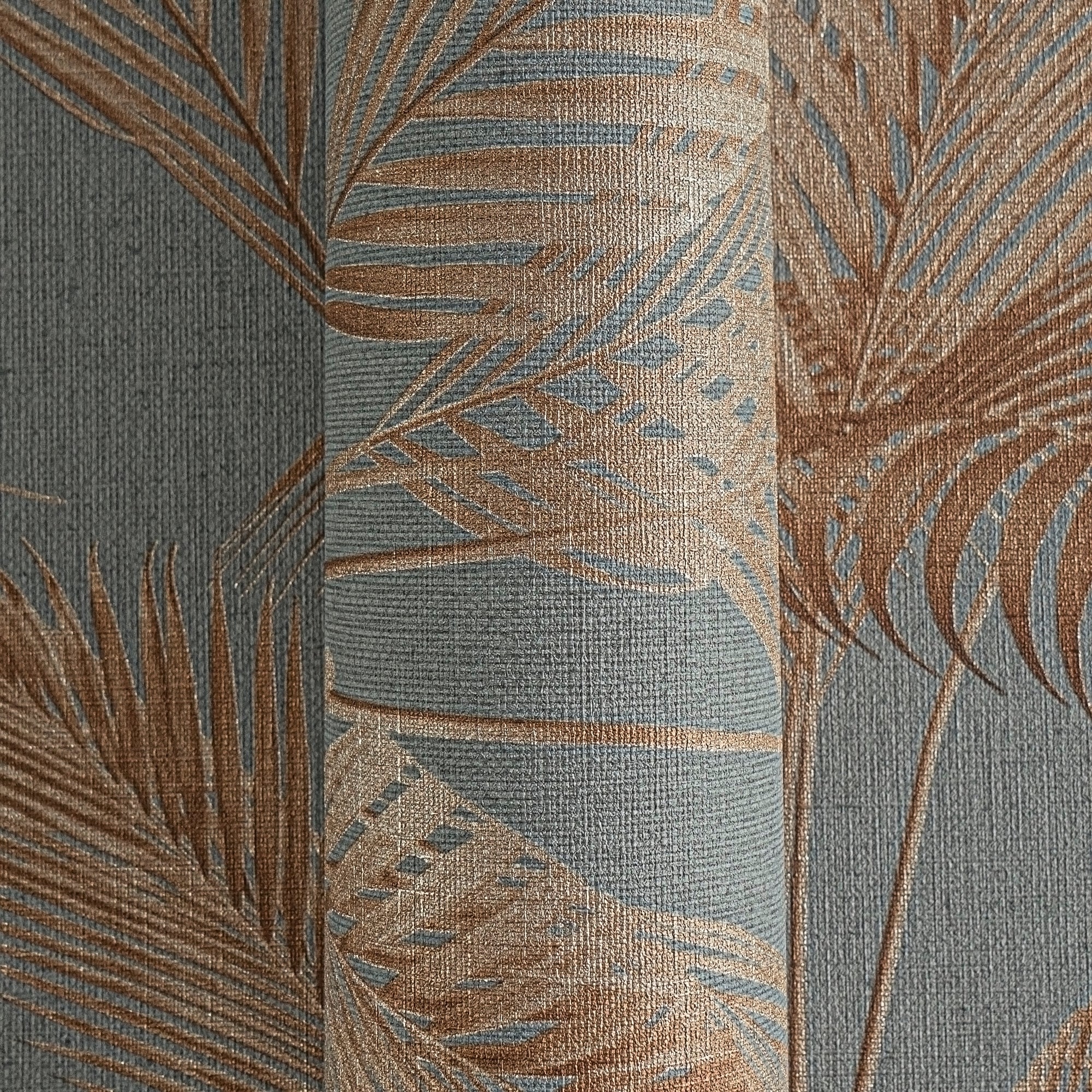 High-Quality Non-Woven Wallpaper Grey Floral