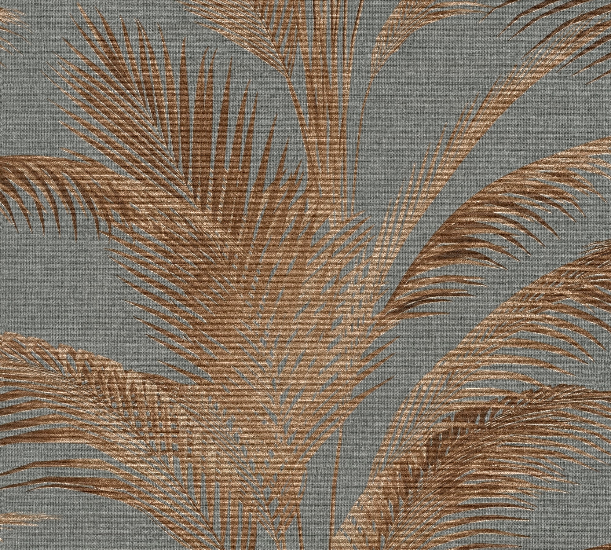High-Quality Non-Woven Wallpaper Grey Floral