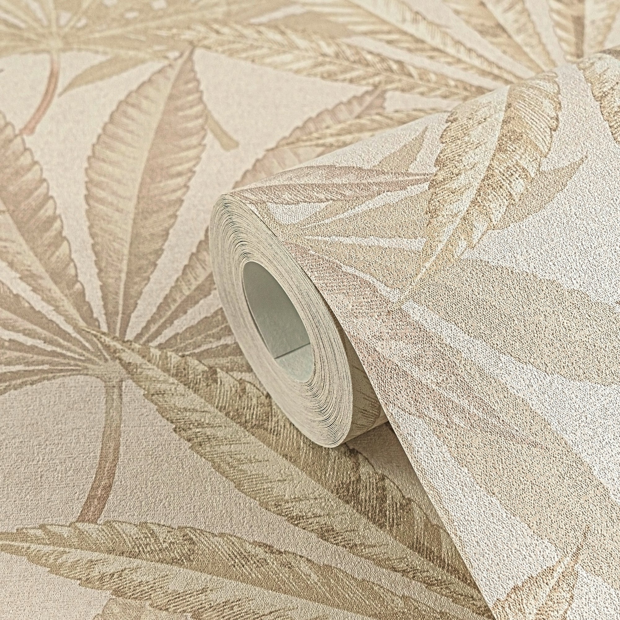 High-Quality Non-Woven Wallpaper Cream Floral