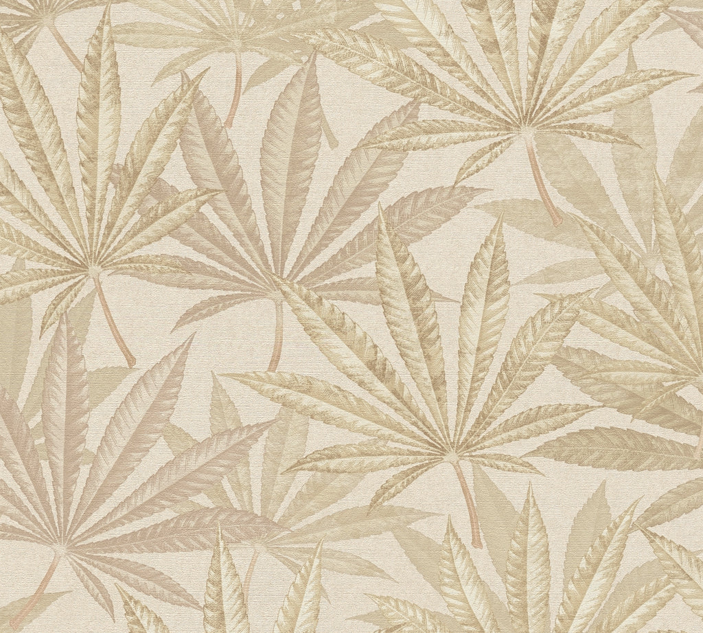 High-Quality Non-Woven Wallpaper Cream Floral