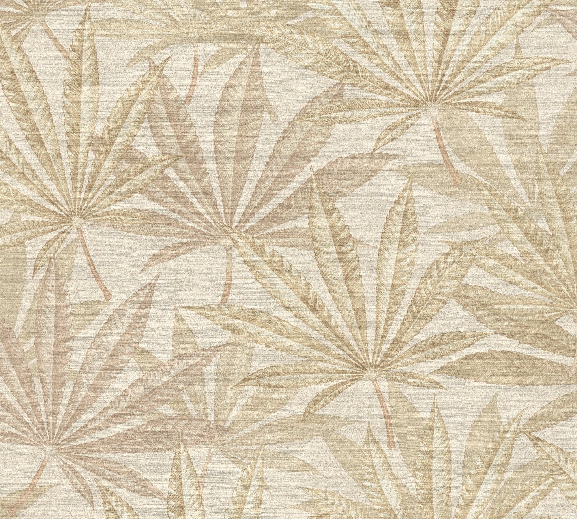 High-Quality Non-Woven Wallpaper Cream Floral