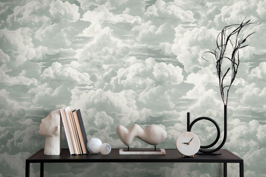 High-quality Non-woven Wallpaper White Clouds