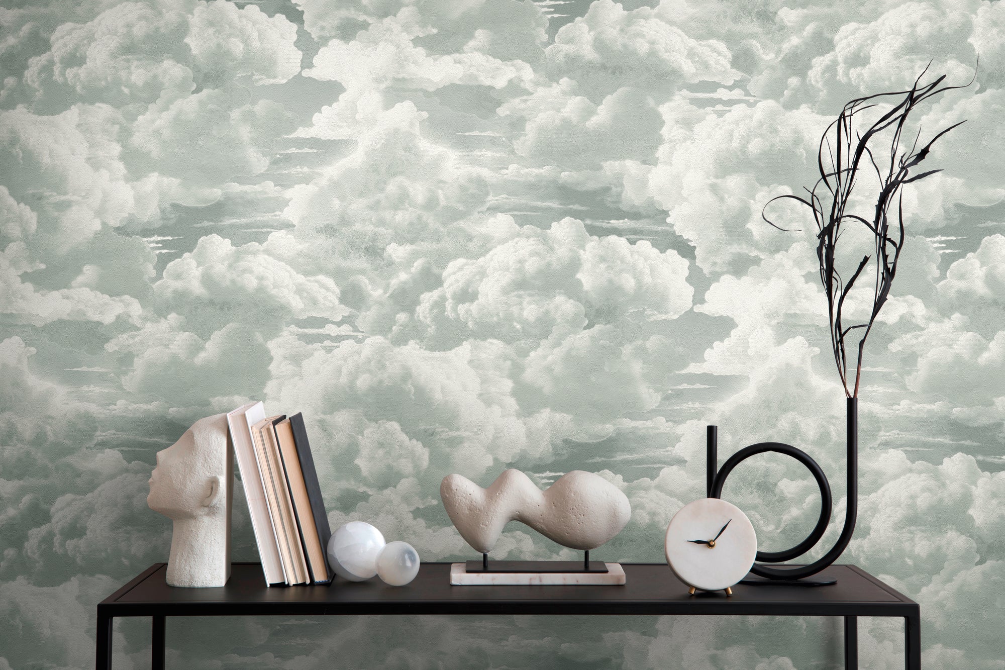 High-quality Non-woven Wallpaper White Clouds