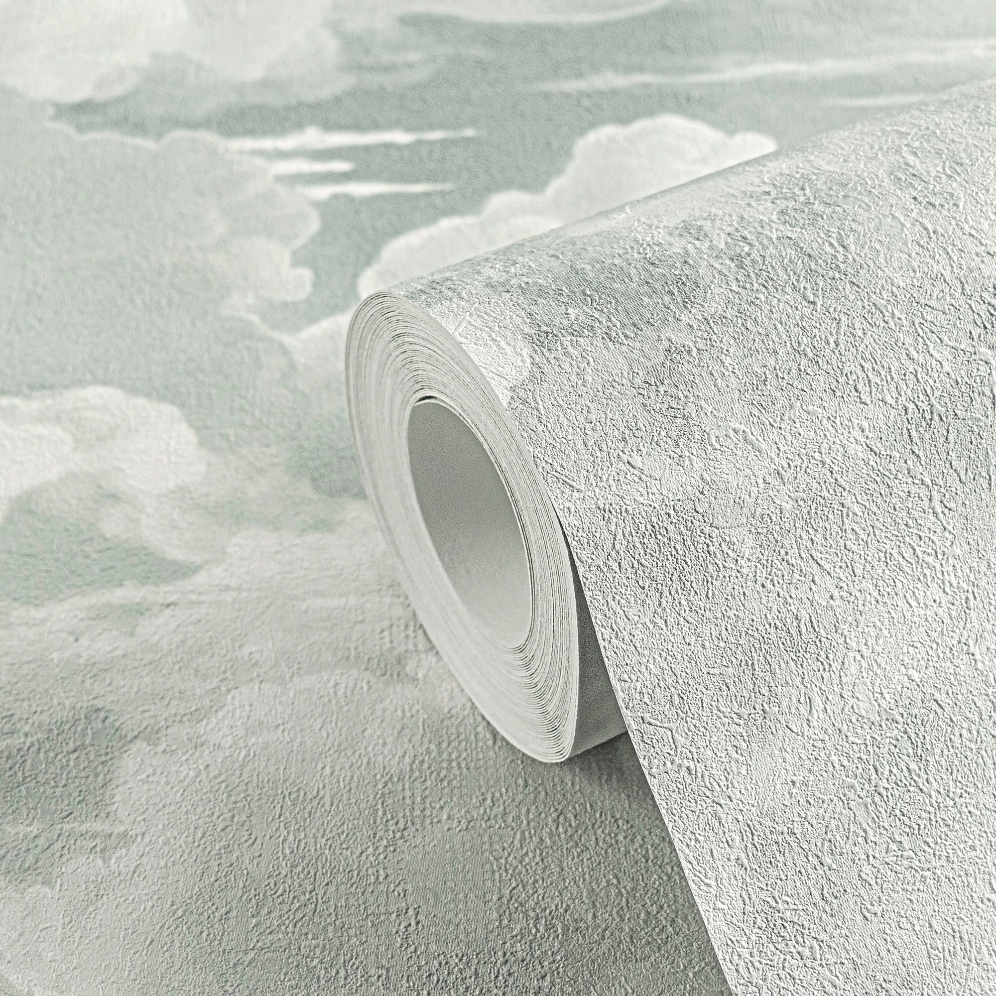 High-quality Non-woven Wallpaper White Clouds