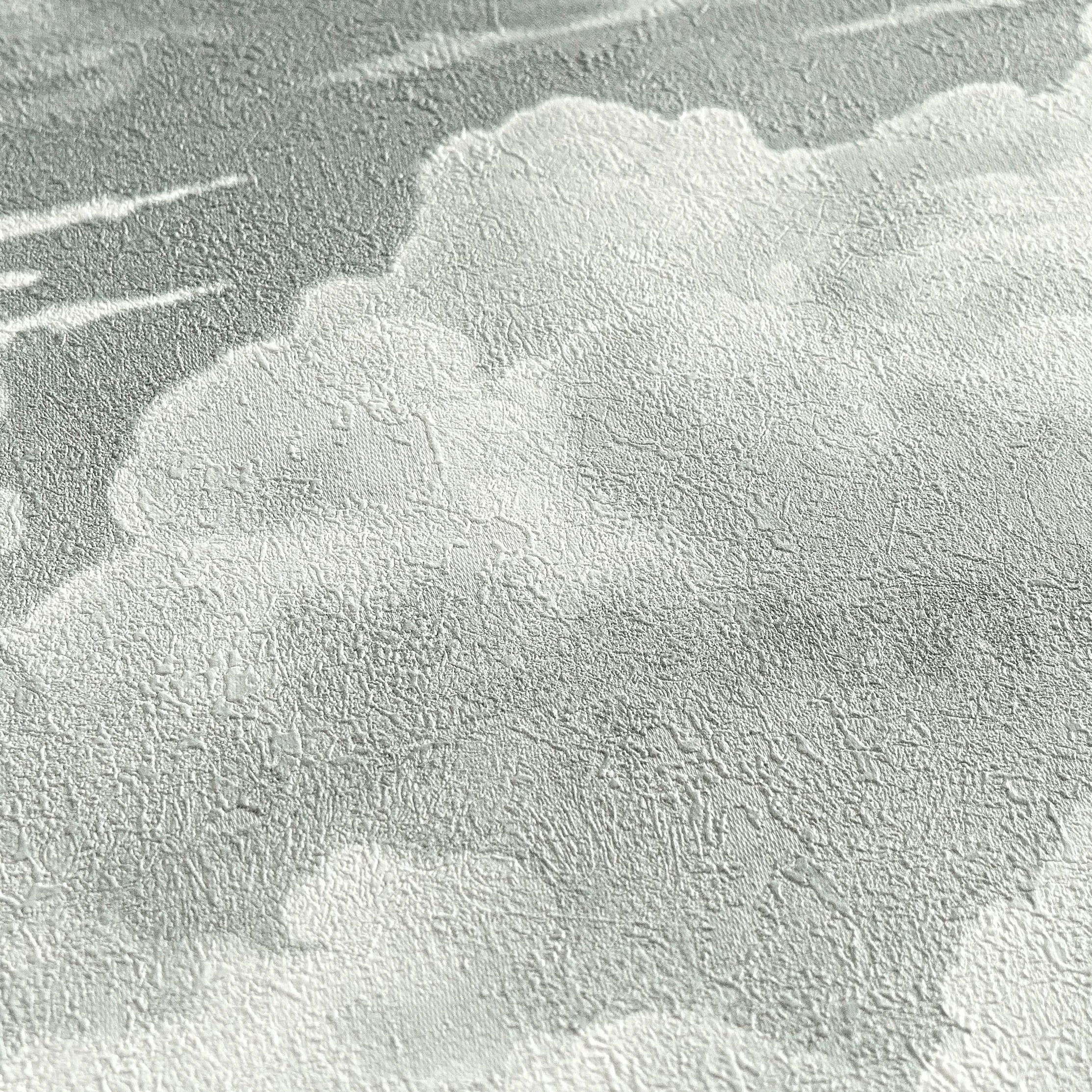 High-quality Non-woven Wallpaper White Clouds