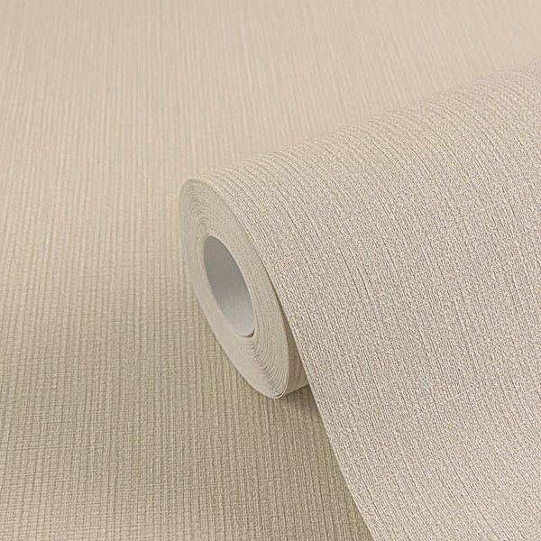 Hochwertige Vliestapete Beige Unitapete