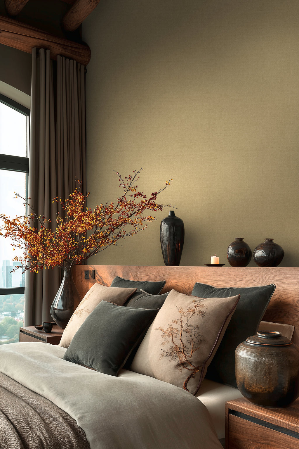 Hochwertige  Tapete aus der Kollektion Michalsky 6 in Beige