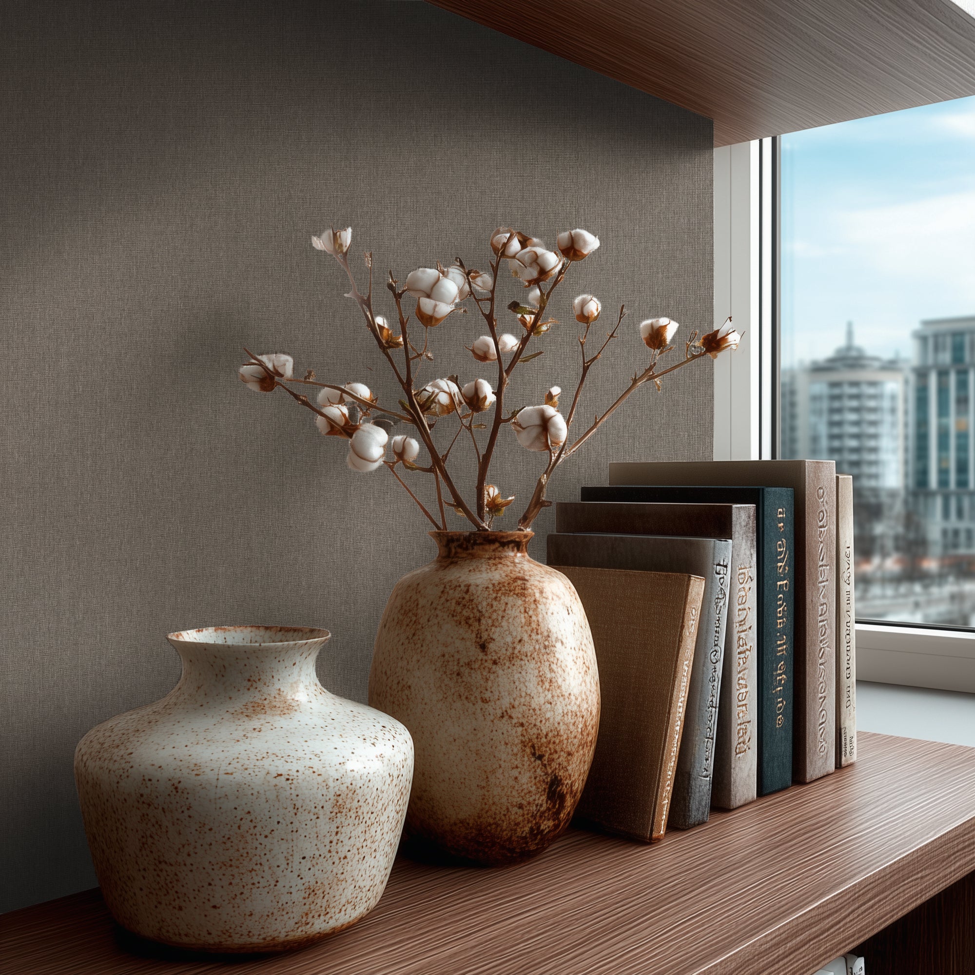 High-quality wallpaper from the Michalsky 6 collection in grey. 