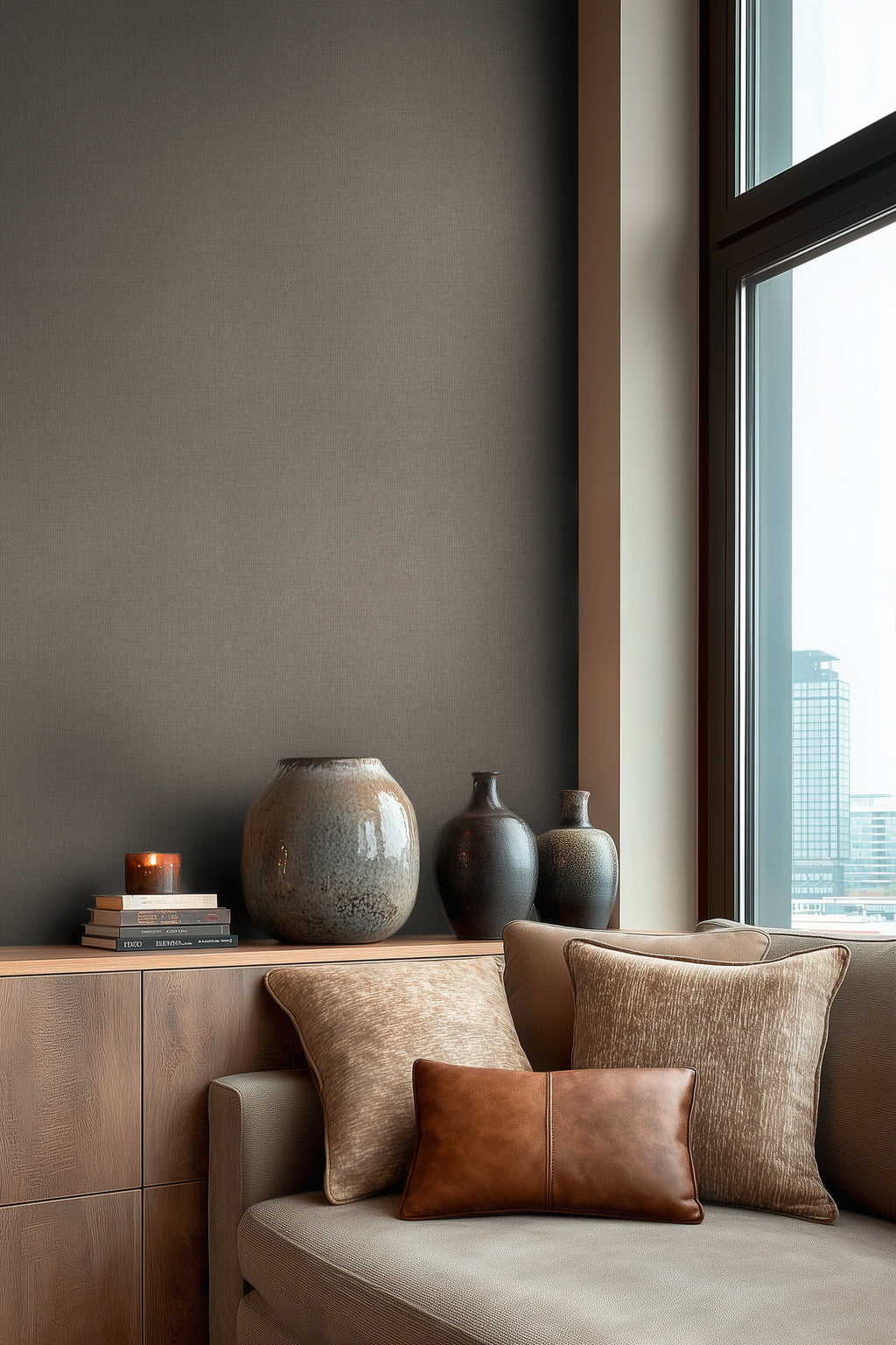 Hochwertige  Tapete aus der Kollektion Michalsky 6 in Grau