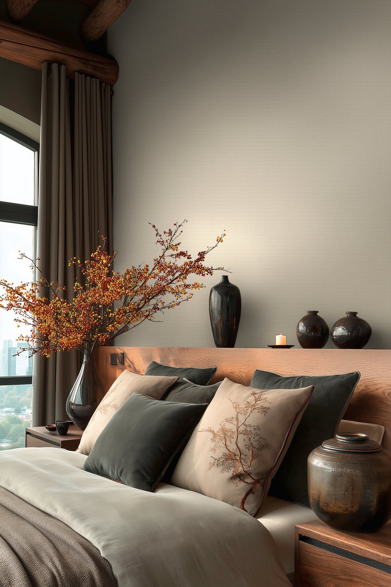 High-quality wallpaper from the Michalsky 6 collection in beige 