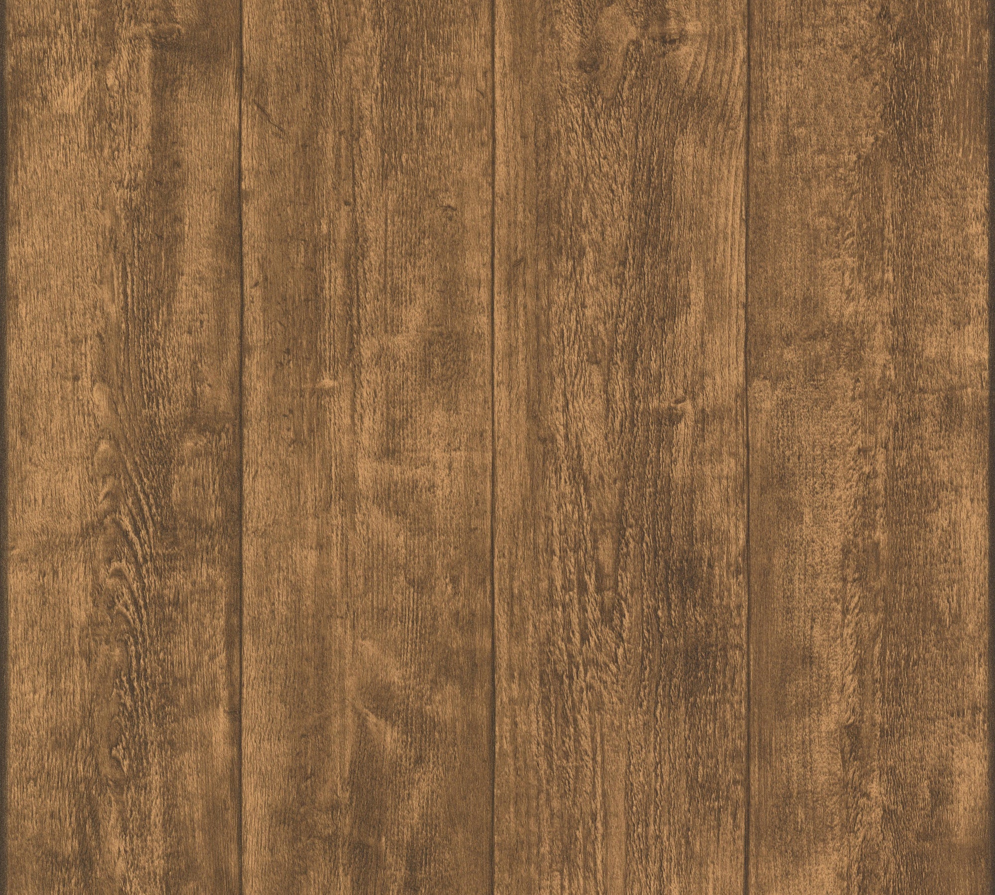 High-Quality Non-Woven Wallpaper Brown Wood Look