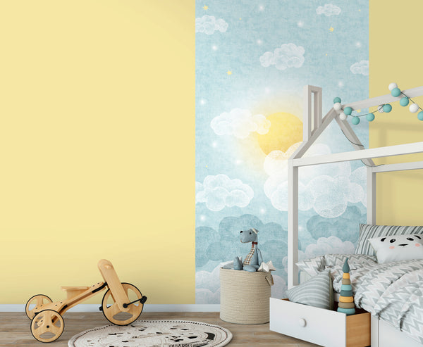 High-quality Photo Wallpaper Blue Clouds