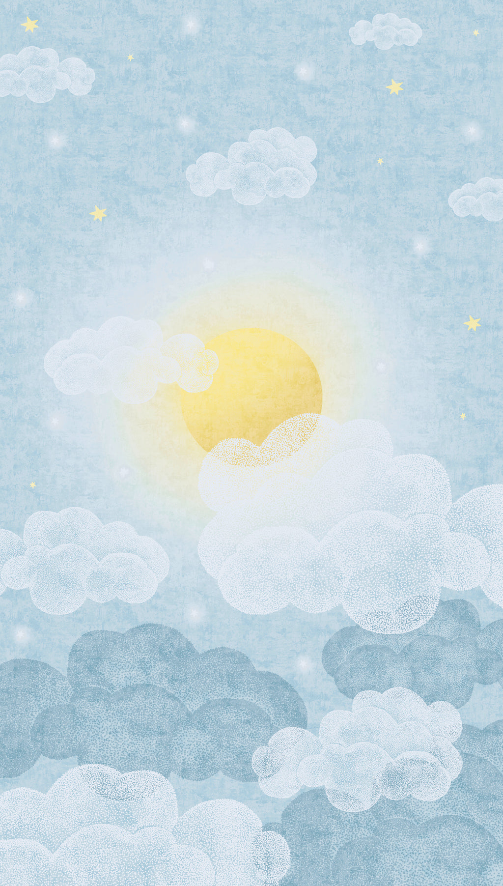 High-quality Photo Wallpaper Blue Clouds