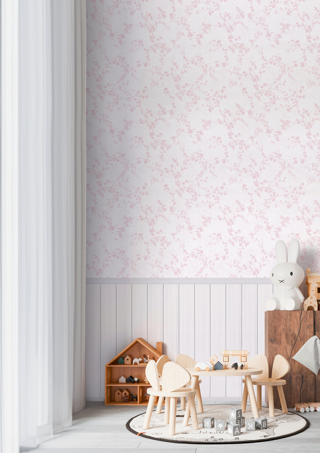 Premium Photo Wallpaper Cream Branches