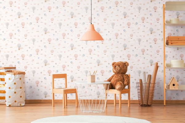 High-Quality Non-Woven Wallpaper Blue Clouds