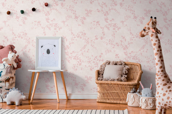 High-Quality Non-Woven Wallpaper Cream Branches