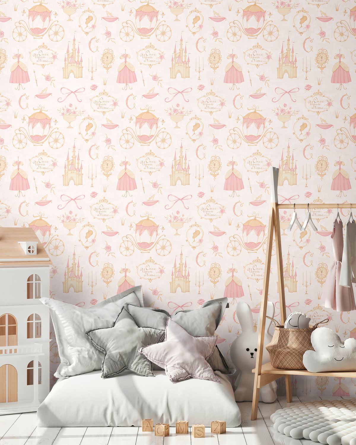High-Quality Non-Woven Wallpaper Beige Princess